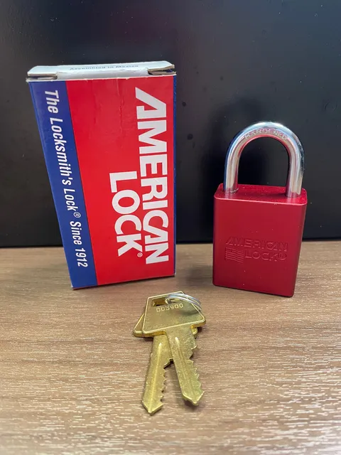 American Lock Safety Series Padlock A1105RED KD