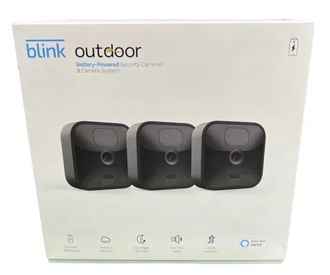 Blink Outdoor 3rd Generation Outdoor Security 3-Camera System, Never Used!
