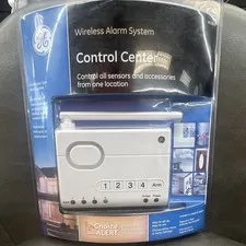 GE 45129 Choice Alert Wireless Alarm Control Center 4-Zone White