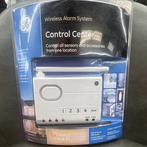 GE 45129 Choice Alert Wireless Alarm Control Center 4-Zone White
