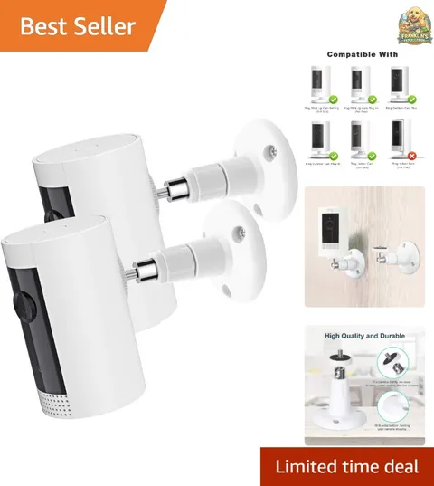 2Pack Camera Wall Mount Compatible with R-ing Stick Up Cam Battery/Outdoor Ca...