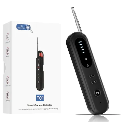 Hidden Camera Detector GPS Tracker Bug Sweeper Listening Device Finder Black