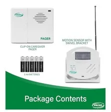 Wireless Motion Sensor Alarm System with Pager for Fall and Wandering Prevention