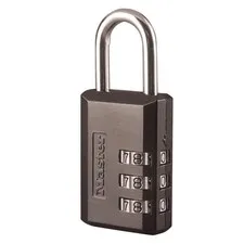 Master Lock 647D Steel 3-Dial Combination Padlock 1.18 L x 1.8 H in. (Pack of 5)