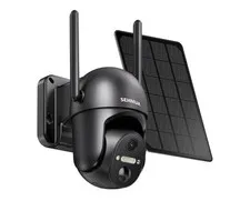 SEHMUA Solar Security Cameras Wireless Outdoor, 2K 360° View Battery Powered