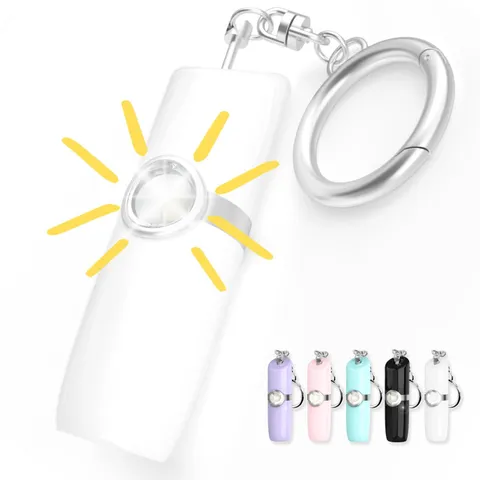 Securityman Personal Alarms for Women | Loudest Safety Alarm Keychain White 