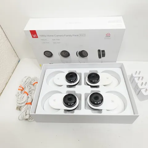 YI 1080p Home Camera Family Pack 4-in-1 Smart Security System YYS.2016 Boxed