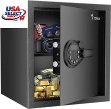 Security Safe Box 1.2 Cubic Feet Digital Keypad Lock Removable Shelf