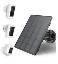 EcoShield Solar Panel Battery for Ring Outdoor Camera —  4W Solar Powered