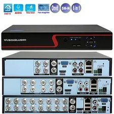 Xmeye DVR/NVR Security Recorder 4/8/16CH 5MP-N 1080P Coax Audio Motion Detect