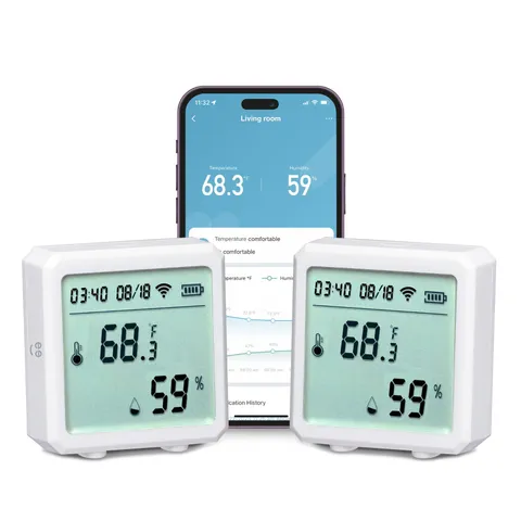 Geeni Smart Temperature Humidity Sensor Alexa Google Home 2 Pack