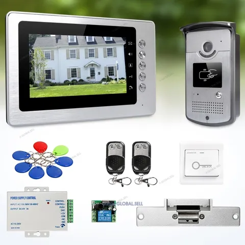 7inch Video Security Door Phone with Mute Mode for Home Security for House/ Flat