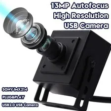 High Resolution PC Camera 13MP ELP USB Webcam 3840x2880 No Distortion Web camera