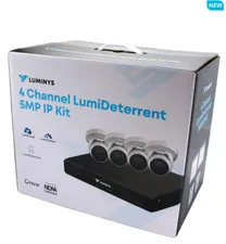 Luminys K54-4L1A2 4-Ch 5MP NVR 2TB HDD & 4x 5MP LumiLuxLite Turret Cameras NDAA