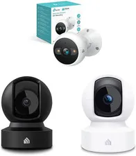 Kasa Indoor and Outdoor Security Cameras - Pan/Tilt 1080P HD with Night Vision a