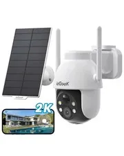 2k Outdoor Wireless Solar Security Camera Home WiFi PTZ Battery CCTV System