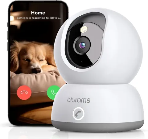 blurams 2K Security Camera 2.4GWIFI Indoor Motion Track Night Vision |Refurb