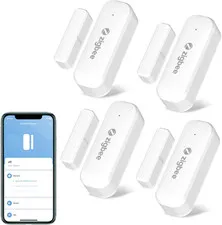 Tuya Zigbee Door and Window Sensor, Wireless Mini Contact Sensor, Requires Tuya