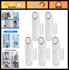 5-Pack Window & Door Alarms for Kids Safety & Home Security - 120dB Alert Sensor