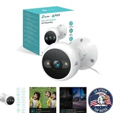 KC420WS Wired Security Camera - 24/7 Recording & 2-Way Audio for Home Safety