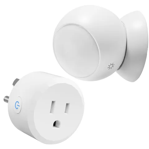 ASOFTY Motion Sensor Switch with Outlet, PIR Wireless Motion Sensor Switch, A...