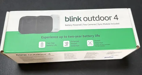 Blink Outdoor 4 Wireless Smart Security Camera Battery Powered 2-pack - New