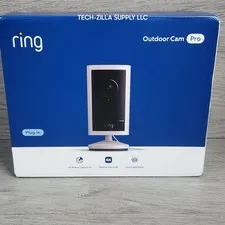 Ring Outdoor Cam Pro Retinal 4K Plug-In Camera White (New / Sealed)