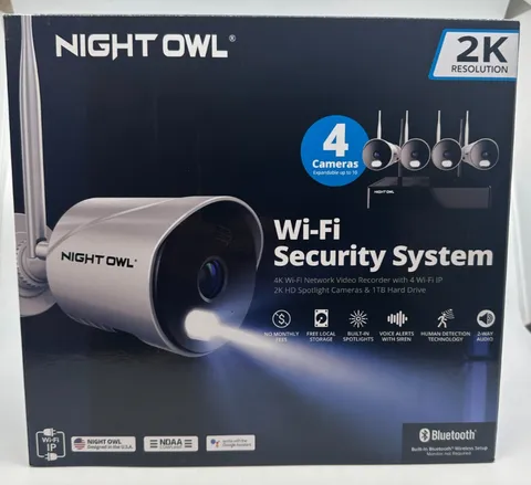 Night Owl Wi-Fi Security System With 4 IP 1080p Surveillance Camera - SEALED