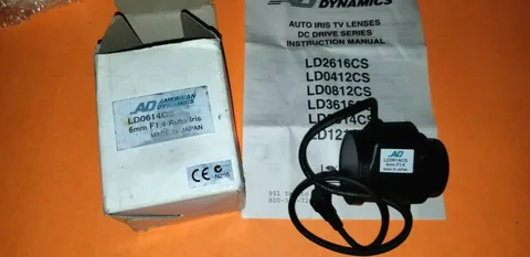 American Dynamics LD0614CS 6mm F1.4 DC Auto Iris CCTV Lens 