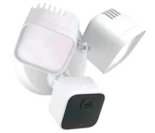 Blink Wired Floodlight Smart Security Camera, 2600 lumens, HD live View - White