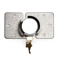 XTrade Heavy Duty Van Lock And Hasp Set Circular Barrel 2 Keys L2200023