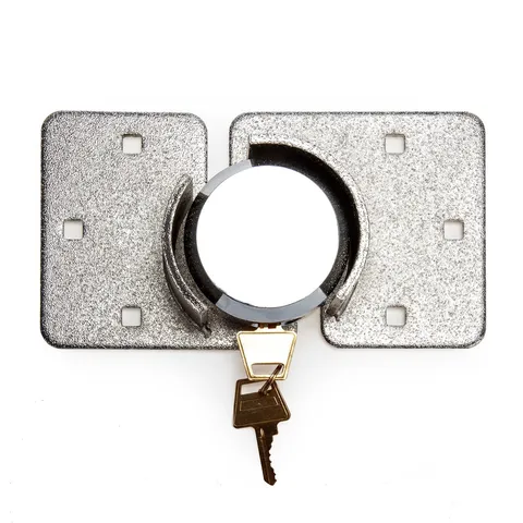XTrade Heavy Duty Van Lock And Hasp Set Circular Barrel 2 Keys L2200023