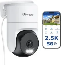2.5K 4MP Outdoor Security Camera Pan Tilt WiFi Home CCTV IP66 Motion Detection