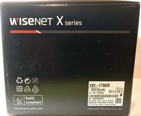 Hanwha Wisenet XNV-C7083R 4MP AI IR IP Dome Camera New Open Box PoE