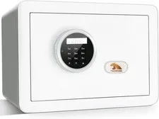 TIGERKING 1.2 Cu Ft Small Safe Box, White Security Safe with Digital Keypad, 2-B