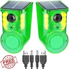 SENKEFEI SS 2 Pack Solar Alarm Motion Detector