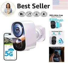 Advanced 2K Wireless Surveillance Camera with AI Motion Detection & 2-Way Audio