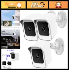 Weatherproof 360° Adjustable Wall Mount & Cover for Smart Home Camera - 3 Pack