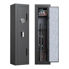 VALINIRT 7 Gun Fireproof Safe for Rifles and Pistols, Gun Cabinet with Keypad...