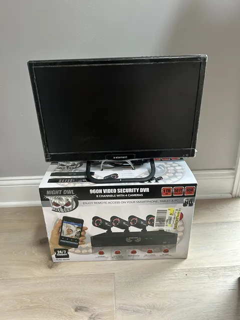 Night Owl 960H Video Security 500GB DVR System 4 Channel 4 Cameras Night Vision