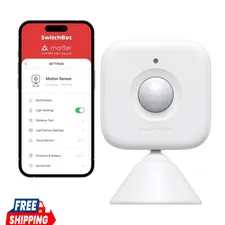 Wireless Motion Door Sensor, PIR Detector with Alert, Compatible with Alexa Hub