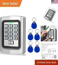 Universal Wired Access Control Keypad, 12V DC Metal Door Keypad, PIN Code & I...