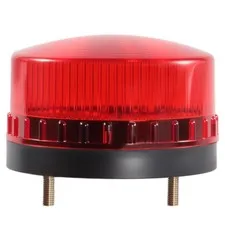 Industrial Round Beeper Warning Light D-5061-J Red AC 110V-120V 75dB Flashing