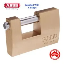 Abus Padlocks-High Security Keyed To Differ  Monoblock Padlock  82/90 -FREE POST