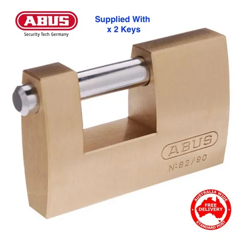 Abus Padlocks-High Security Keyed To Differ  Monoblock Padlock  82/90 -FREE POST