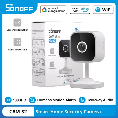 CAM Slim Gen2 WiFi Smart Home Security Camera 1080P HD Night Vision Remote Viewi