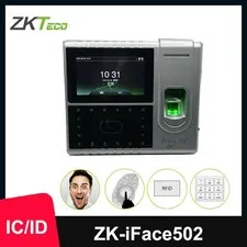 ZKTeco iFace502 Time Attendance Machine Fingerprint Face Recognition Time Clock