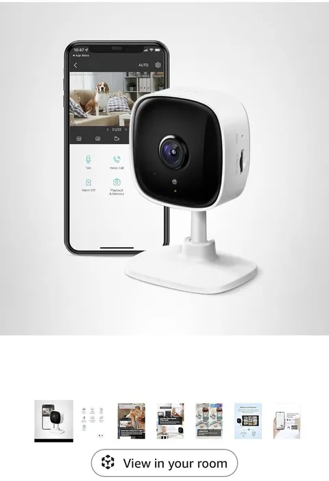 TP-Link Tapo 1080P Indoor Security Camera Baby Monitor Night Vision C100
