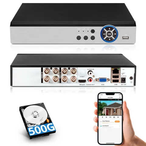 8CH Security CCTV Camera DVR Recorder with 500G Hard Driver Surveillance Camera