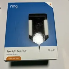 NEW! Ring Spotlight Cam Plus, Battery Two-Way Talk, Color Night Vision and Siren